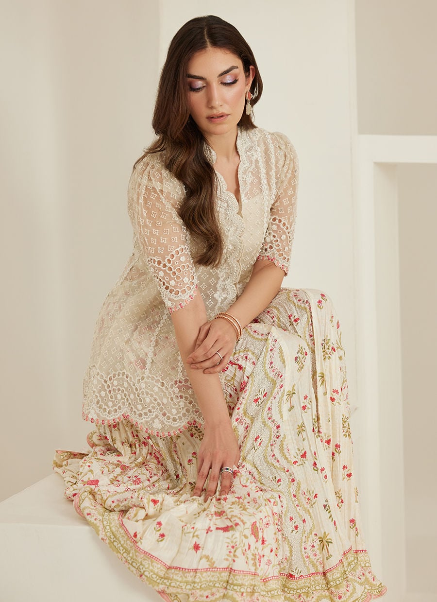 Zelda Peplum And Dupatta | Tara Eid'26 | FARAH TALIB AZIZ