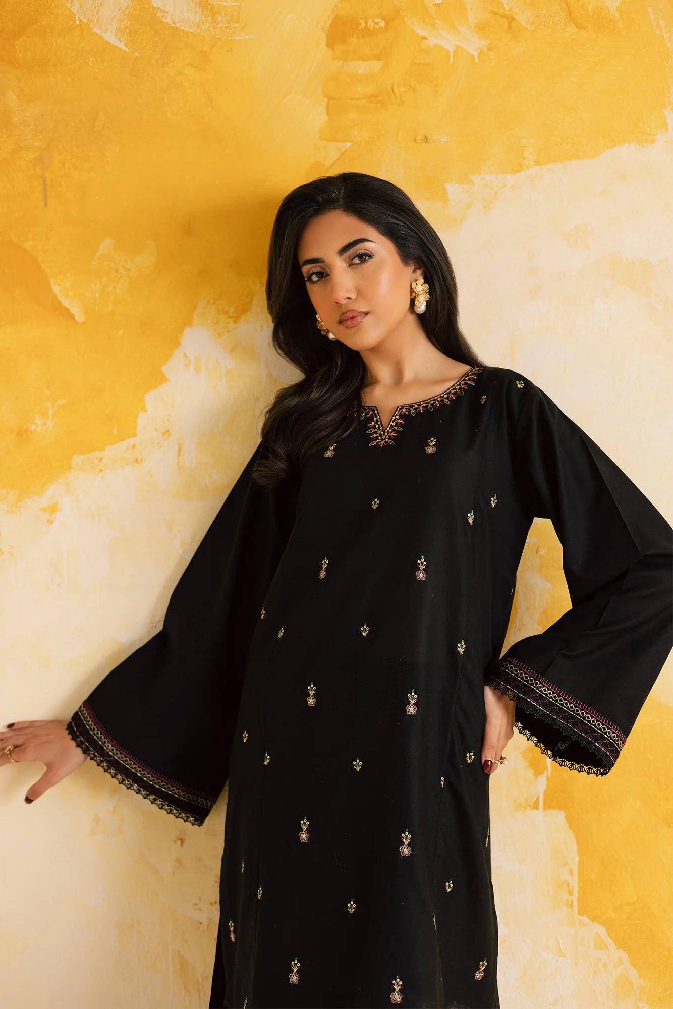 2PC Winter Embroidered Dress - 1101 | Winter Edit | Silayi Pret