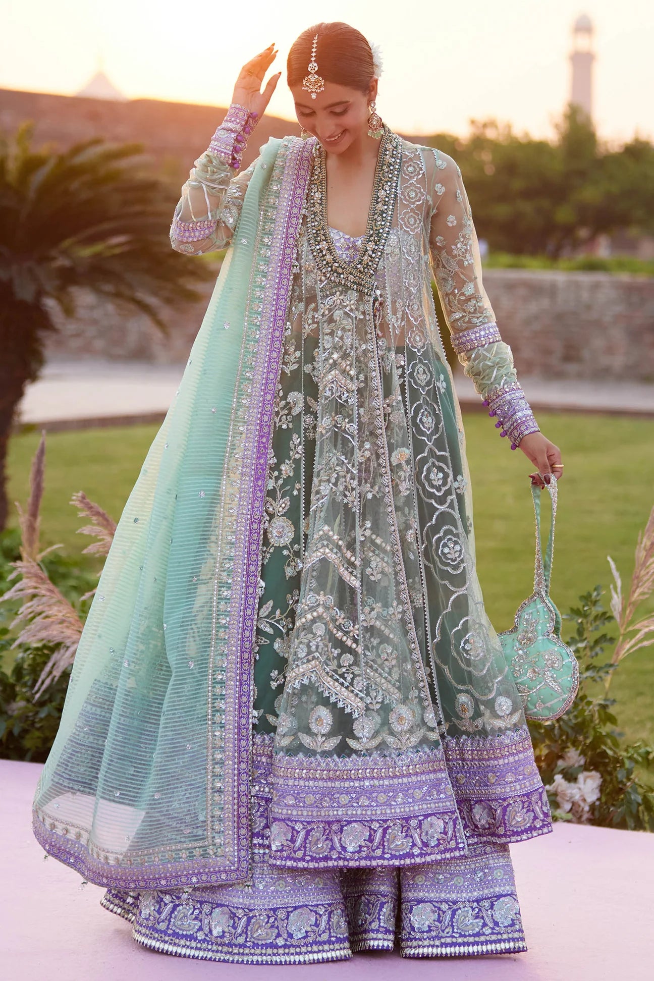ZARQAH-E-PISTACHIO (ZC25-03) | GOSSAMER'25 | ZAHA