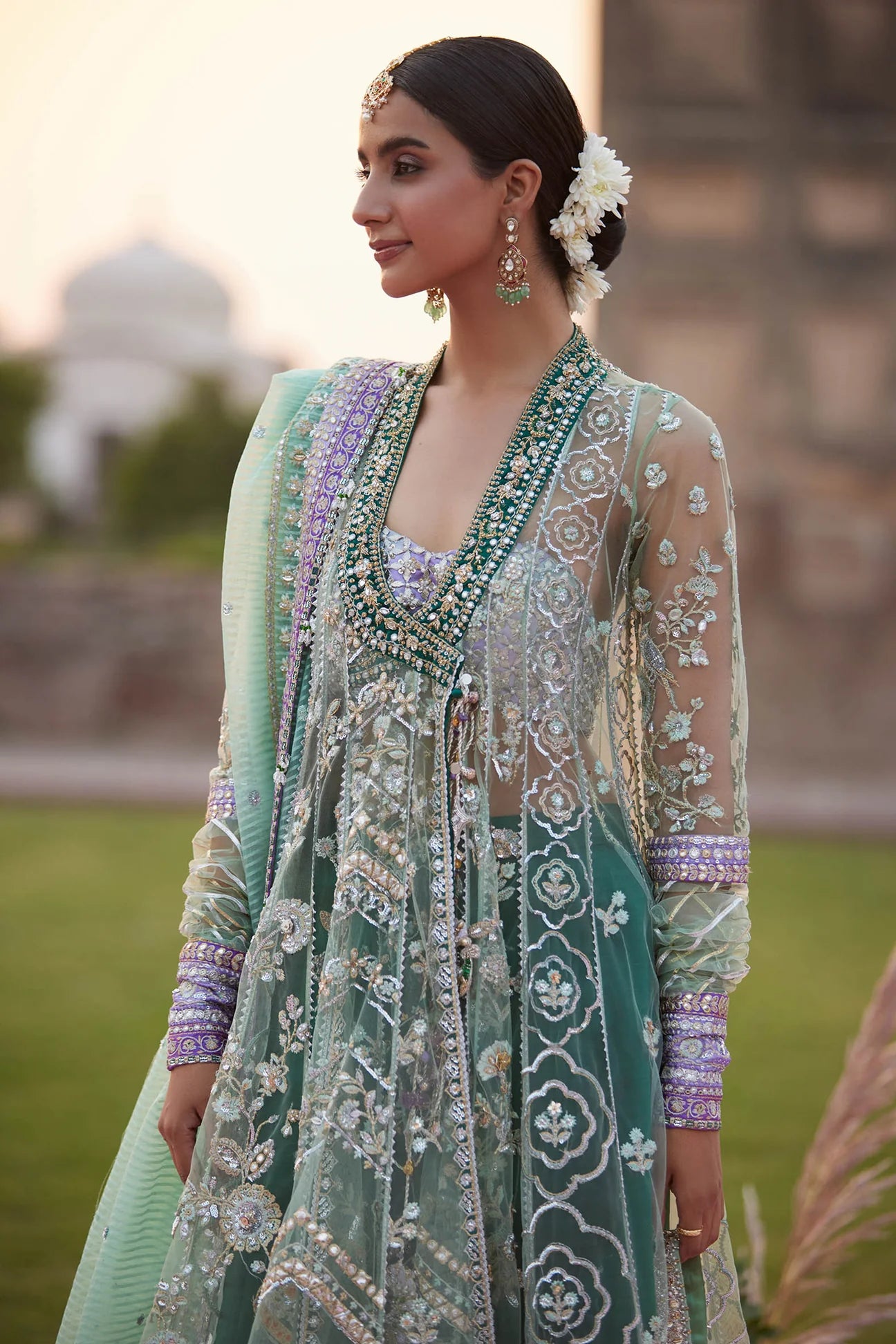 ZARQAH-E-PISTACHIO (ZC25-03) | GOSSAMER'25 | ZAHA
