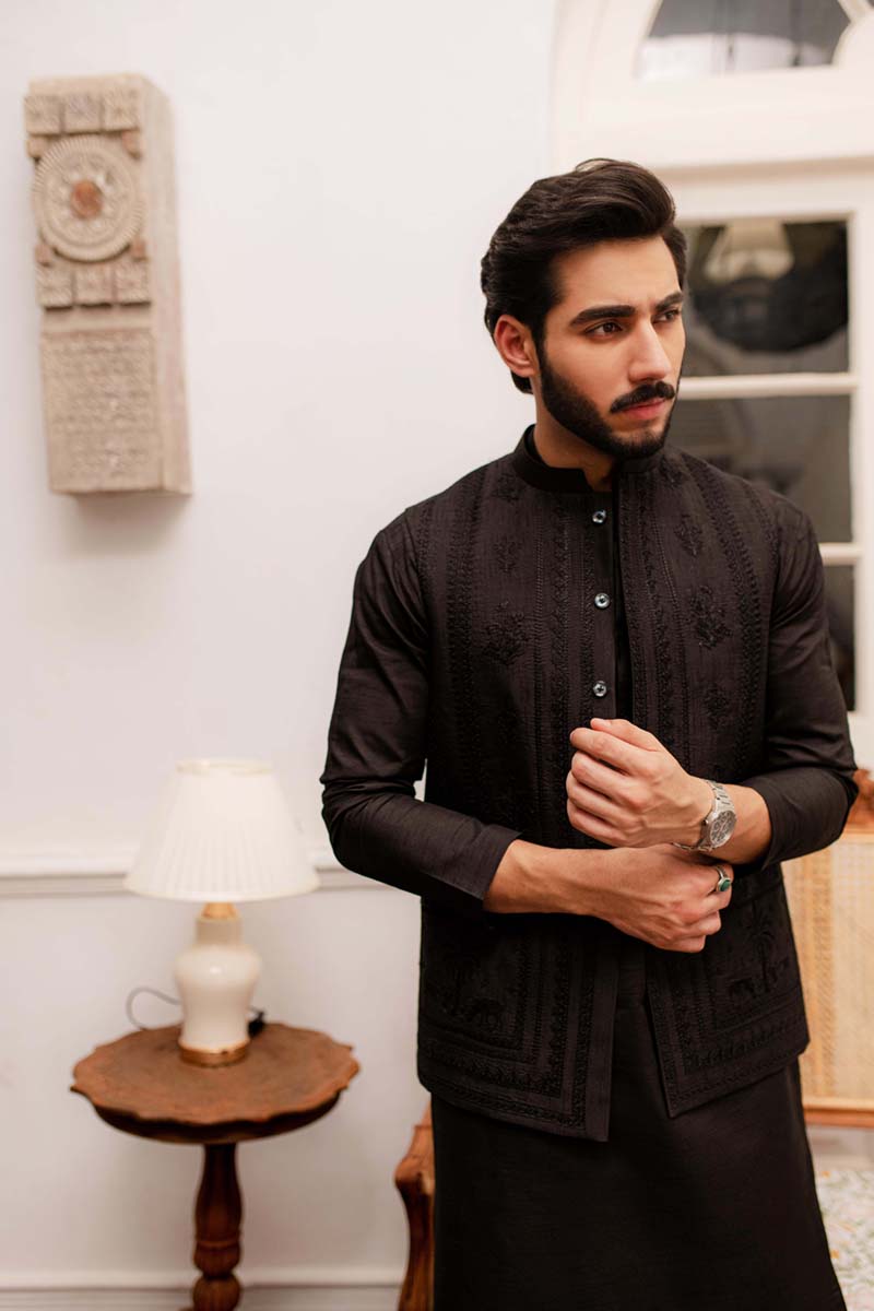 MP-02 WAISTCOAT| Qalamkar Menswear