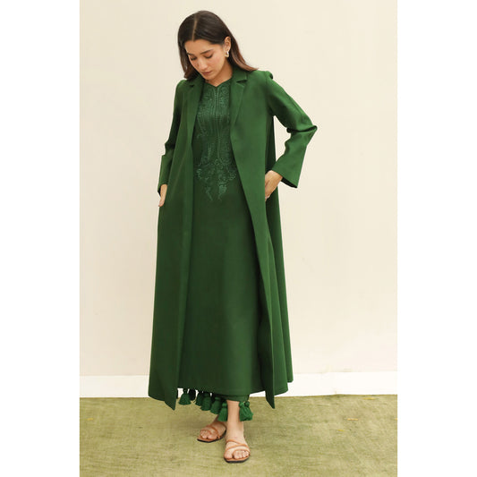 BOTTLE GREEN OUTFIT  | WINTER | DYOT