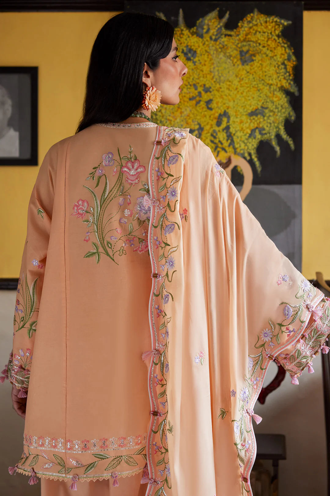 APRICOT MALLOW BLOOM (ZF26-09) | Zaha Festive Lawn’26 | Wildflower