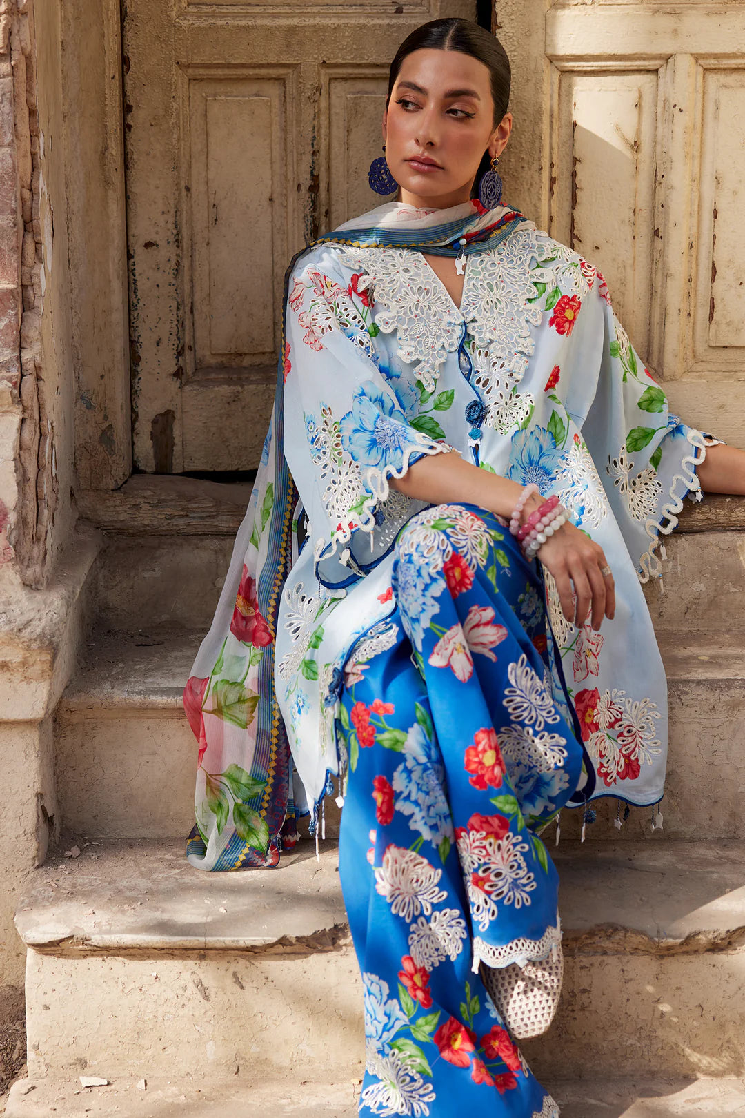 BLUE POPPY (ZF26-02) | Zaha Festive Lawn’26 | Wildflower