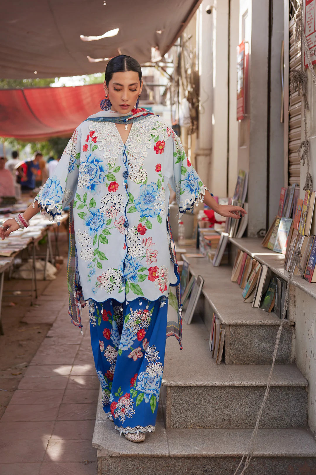 BLUE POPPY (ZF26-02) | Zaha Festive Lawn’26 | Wildflower