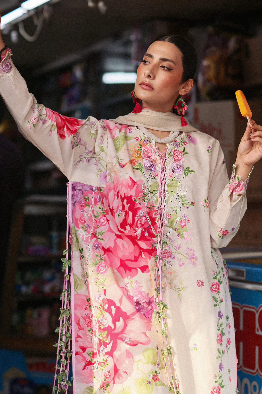 PINK MINK FROLIC (ZF26-05) | Zaha Festive Lawn’26 | Wildflower