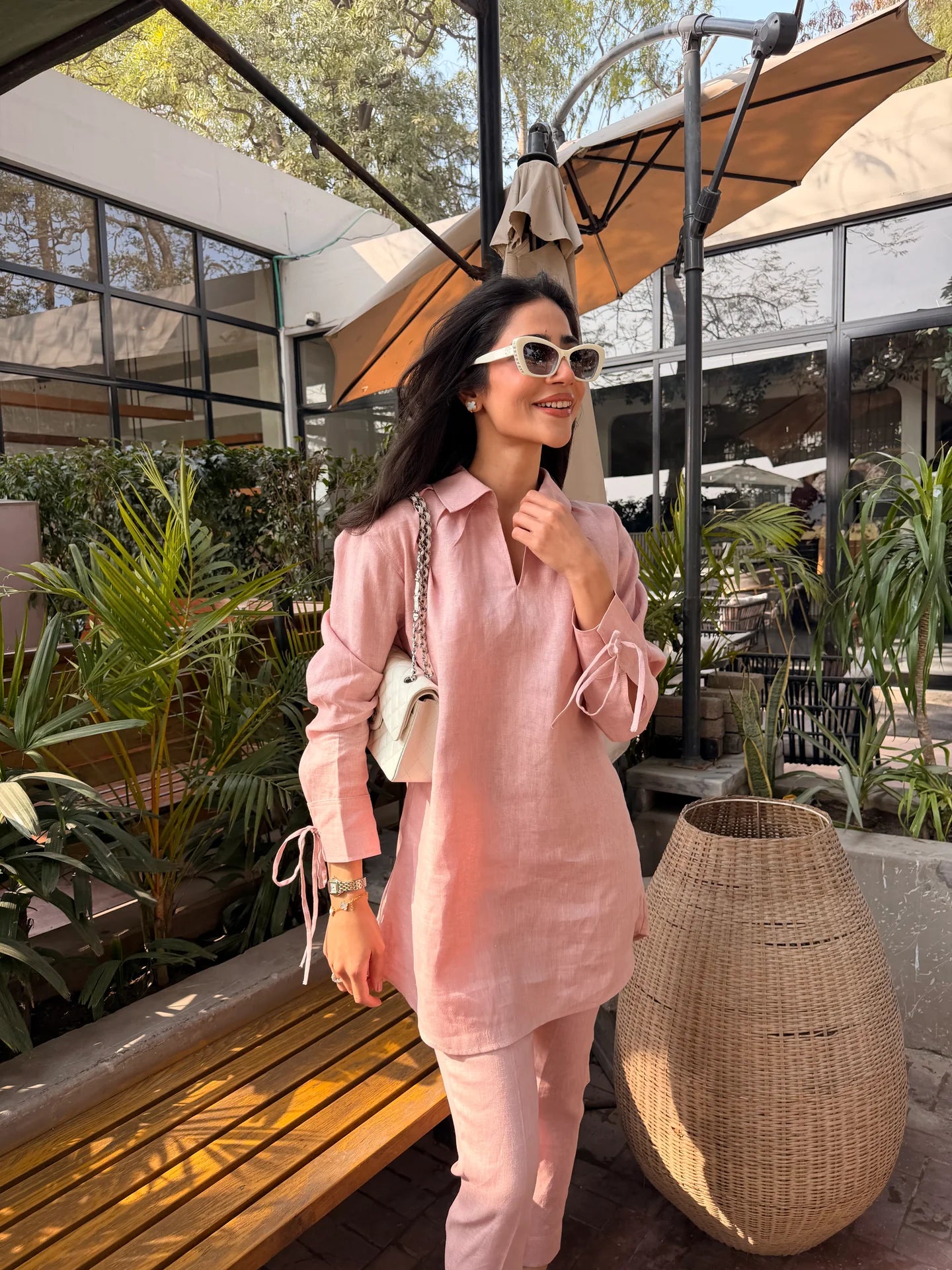 Light Pink Bow Set | Sak Atelier