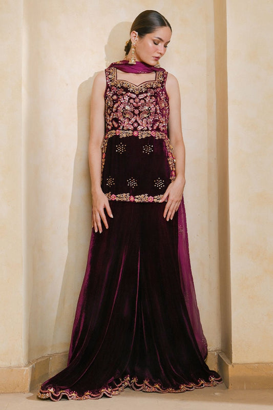 RIWAYAT SHIRT AND DUPATTA WITH PANTS | QISSA LUXURY VELVETS | ANSAB JAHANGIR