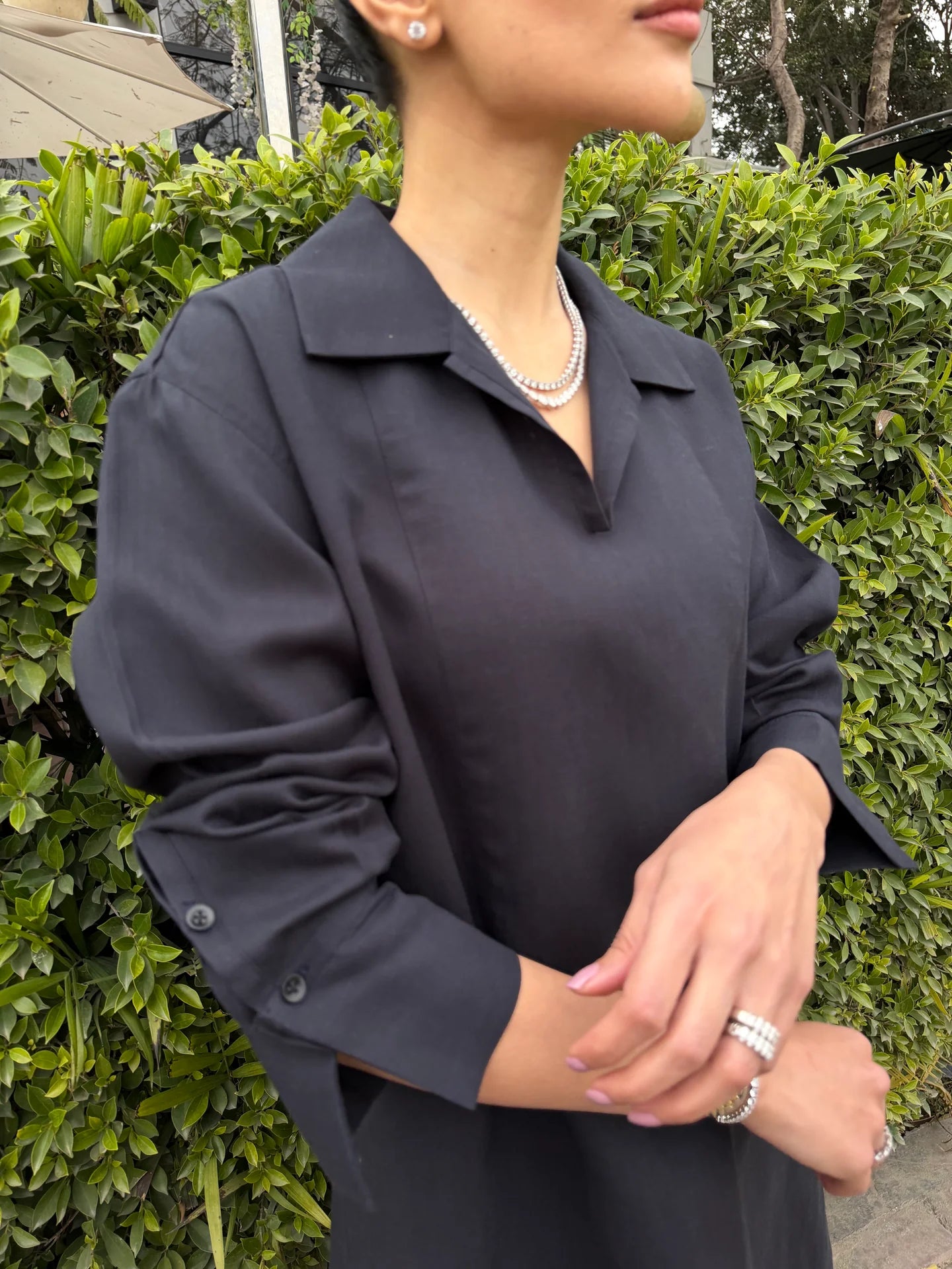 Charcoal Linen Willow Set | Sak Atelier