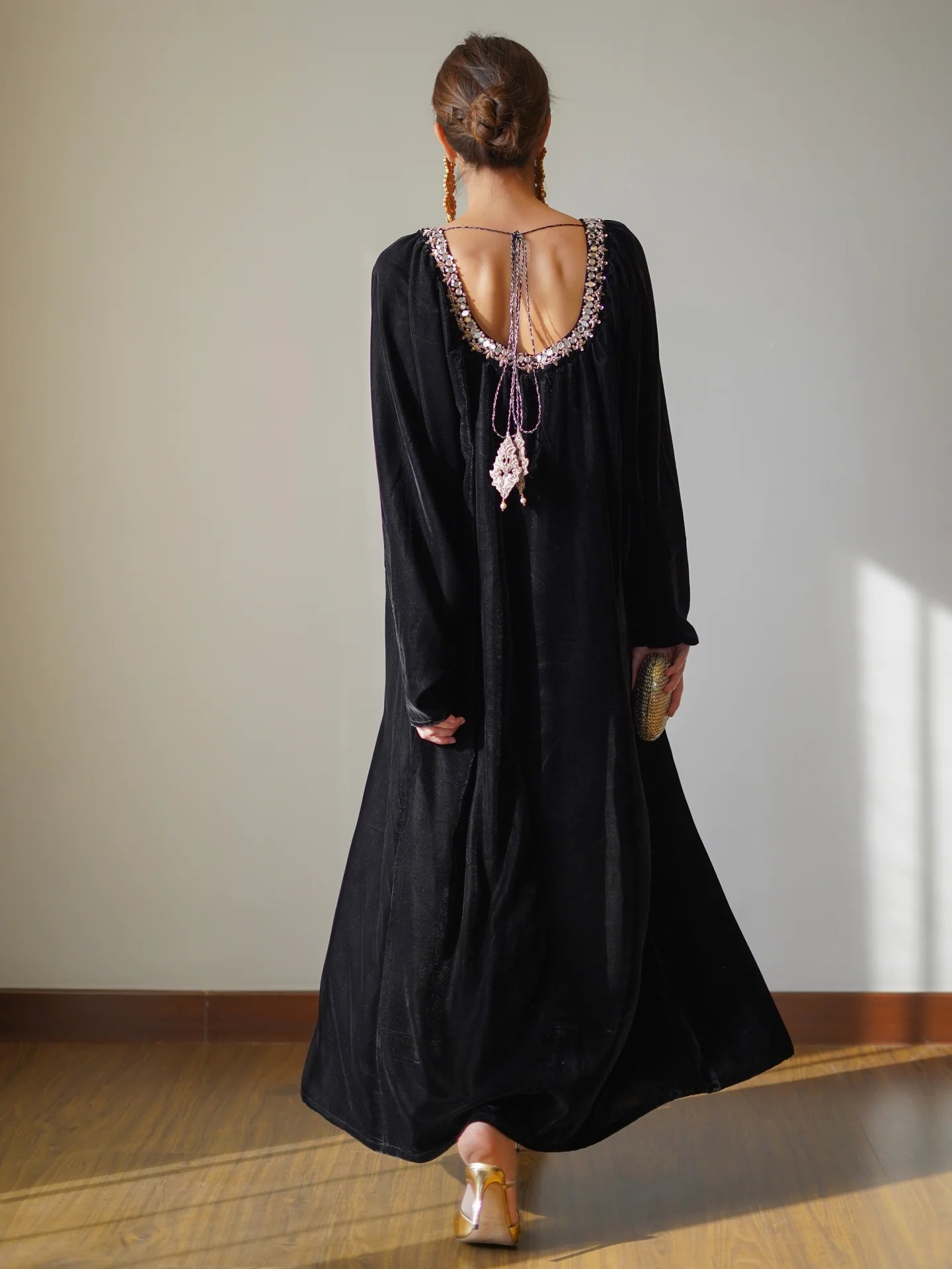 BLACK DENIRO KAFTAAN | SAK ATELIER
