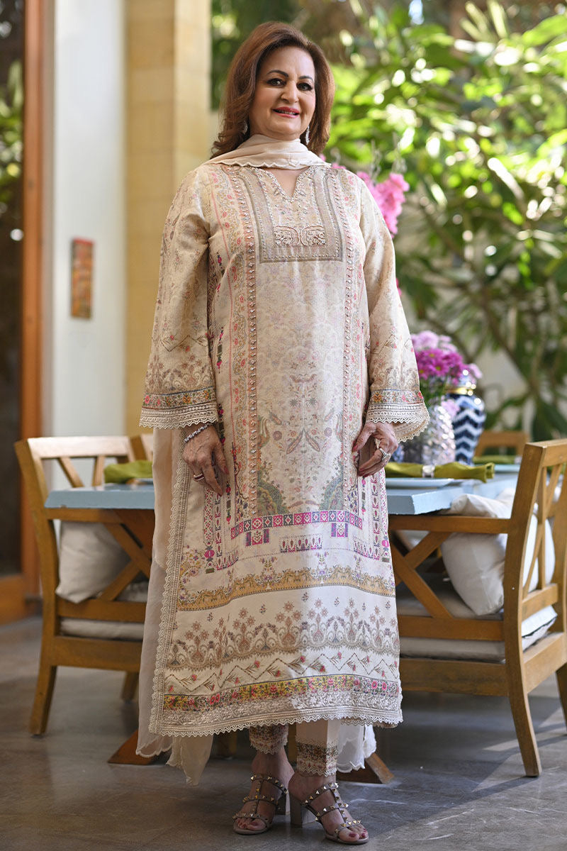 SABLE SHIRT AND DUPATTA | Ansab Jahangir