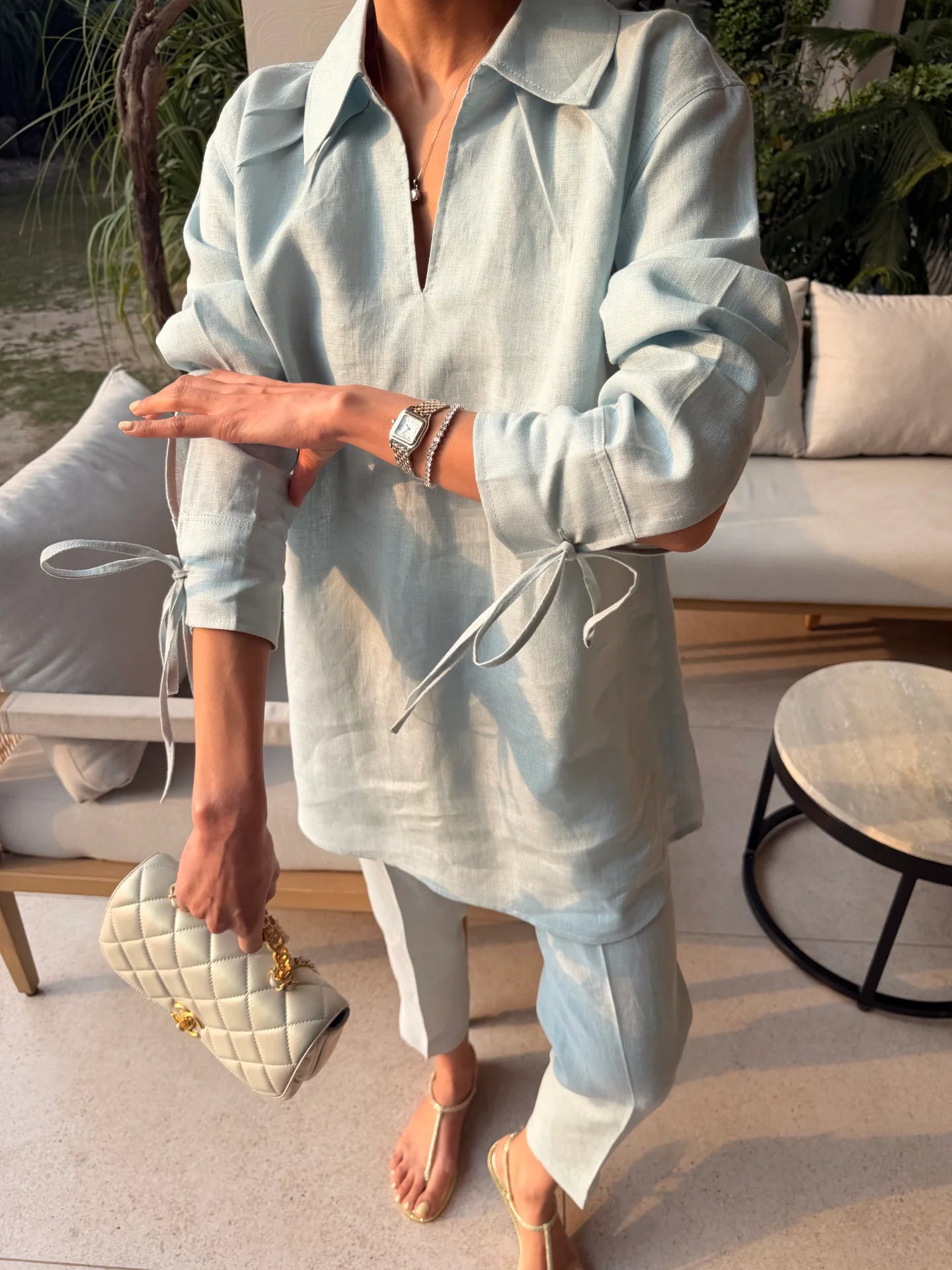 Blue Bow Set | Sak Atelier