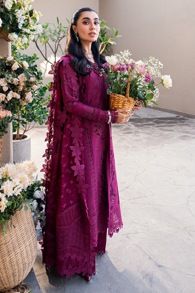 Violet- FK11 | Qalamkar - Sahil Luxury Lawn’25