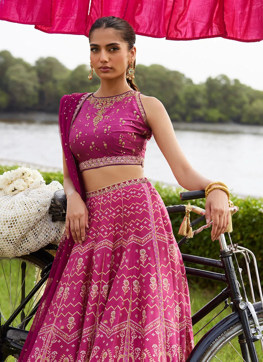 Orchid Lehnga Choli | Mayna Festive Luxe Pret '25 | FARAH TALIB AZIZ
