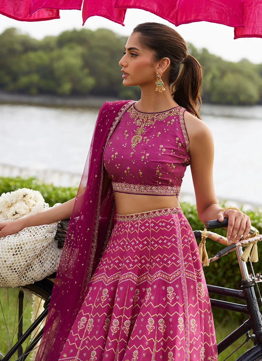 Orchid Lehnga Choli | Mayna Festive Luxe Pret '25 | FARAH TALIB AZIZ