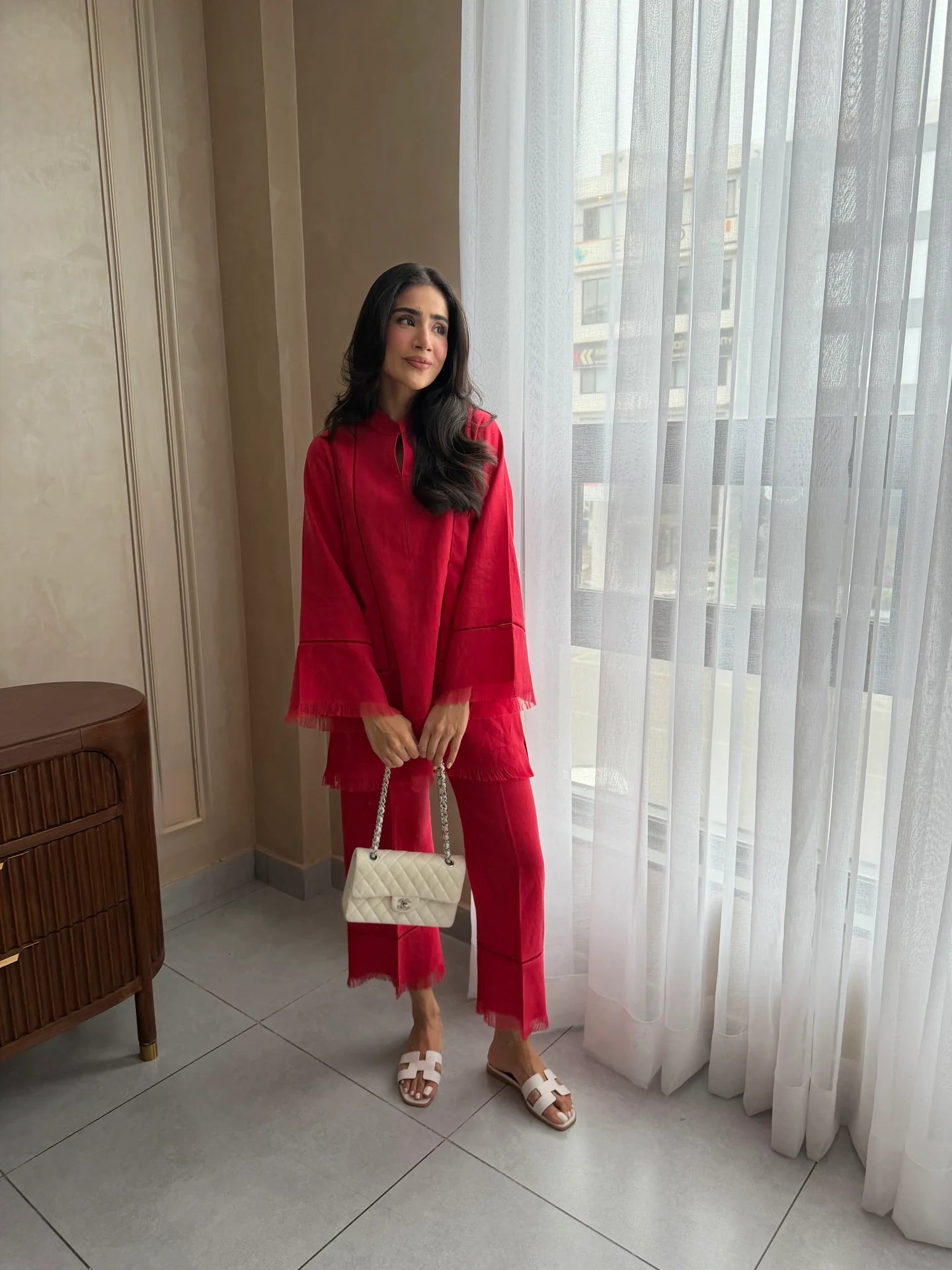 POPPY RED NEW CARLO | Sak Atelier