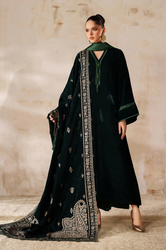 EMBROIDERED VELVET SHAWL VS-63 | Baroque