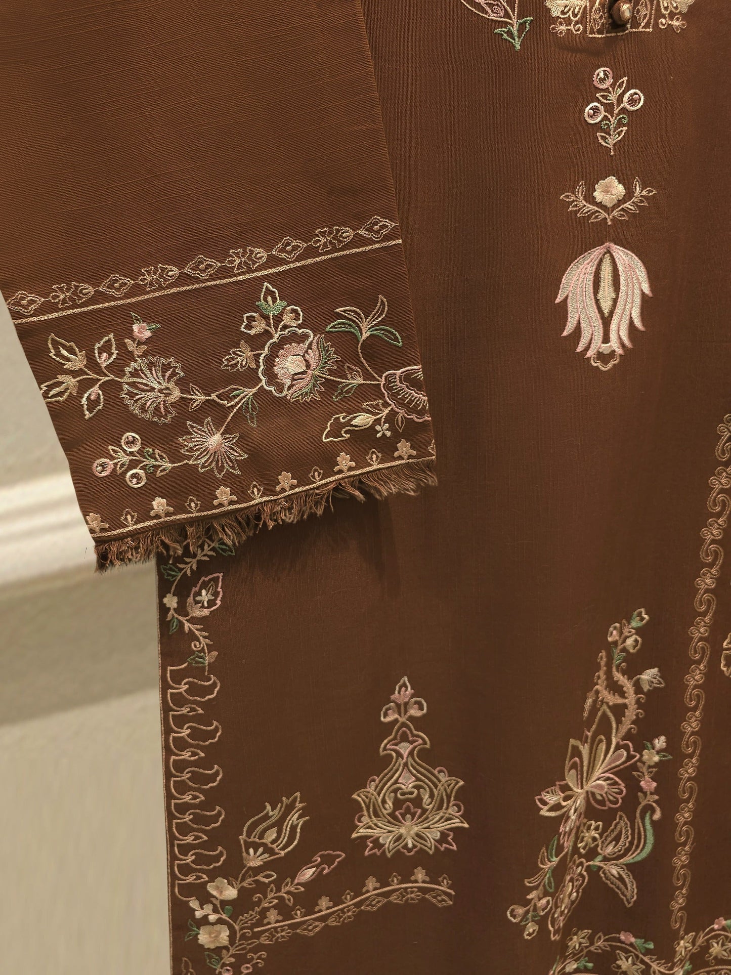 S112859 | Embroidered Khaddar Suit | Aghanoor Bridal