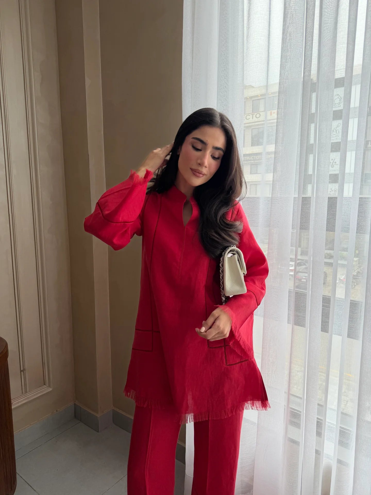 POPPY RED NEW CARLO | Sak Atelier