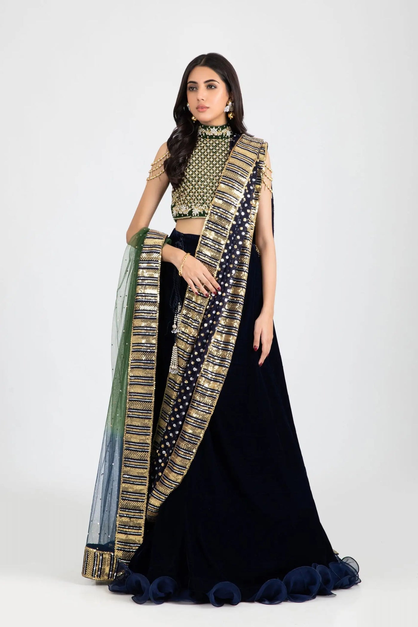 15182-Blue | Velvet '25 | Ayesha Somaya