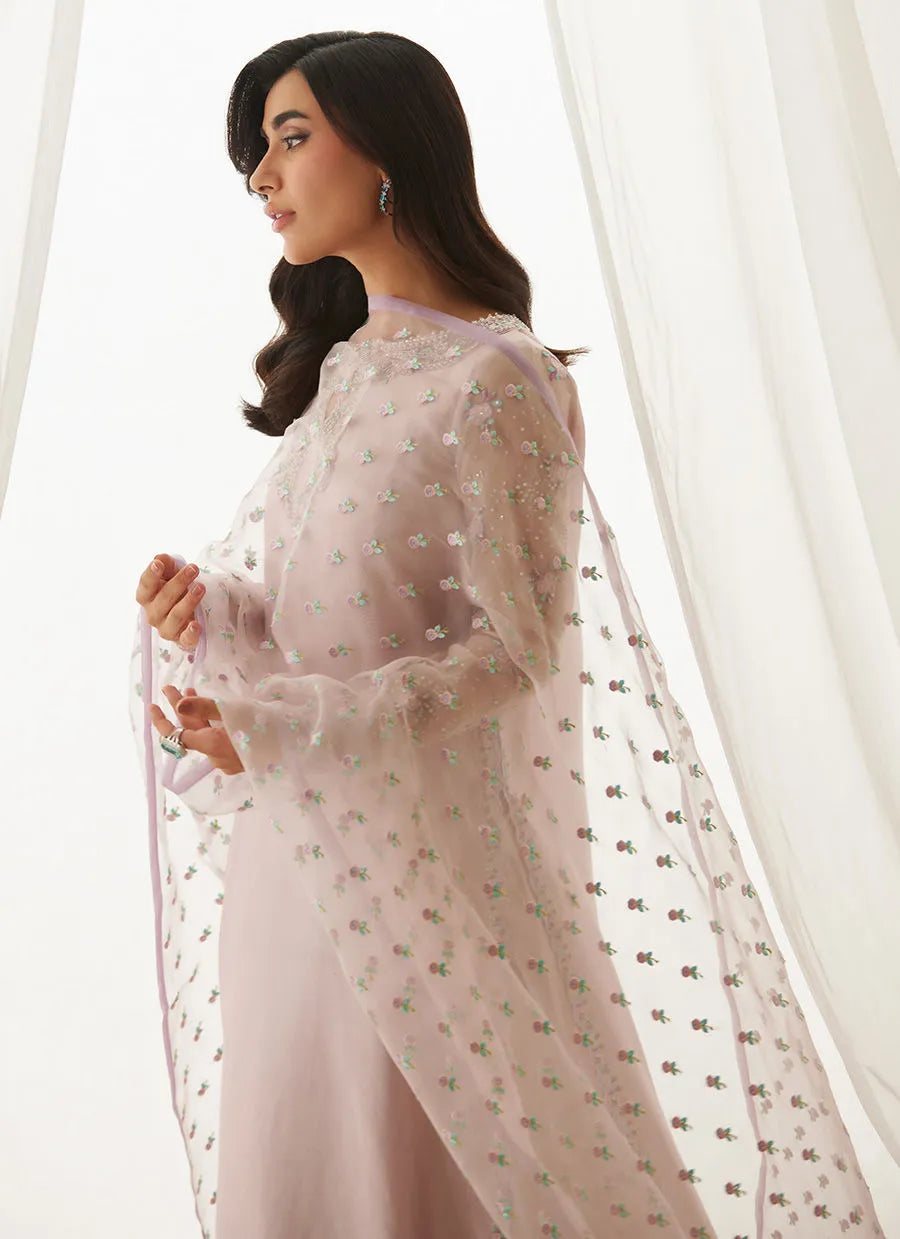 Blaise Lavender Shirt And Dupatta | LUXE PRET' 25 | FARAH TALIB AZIZ