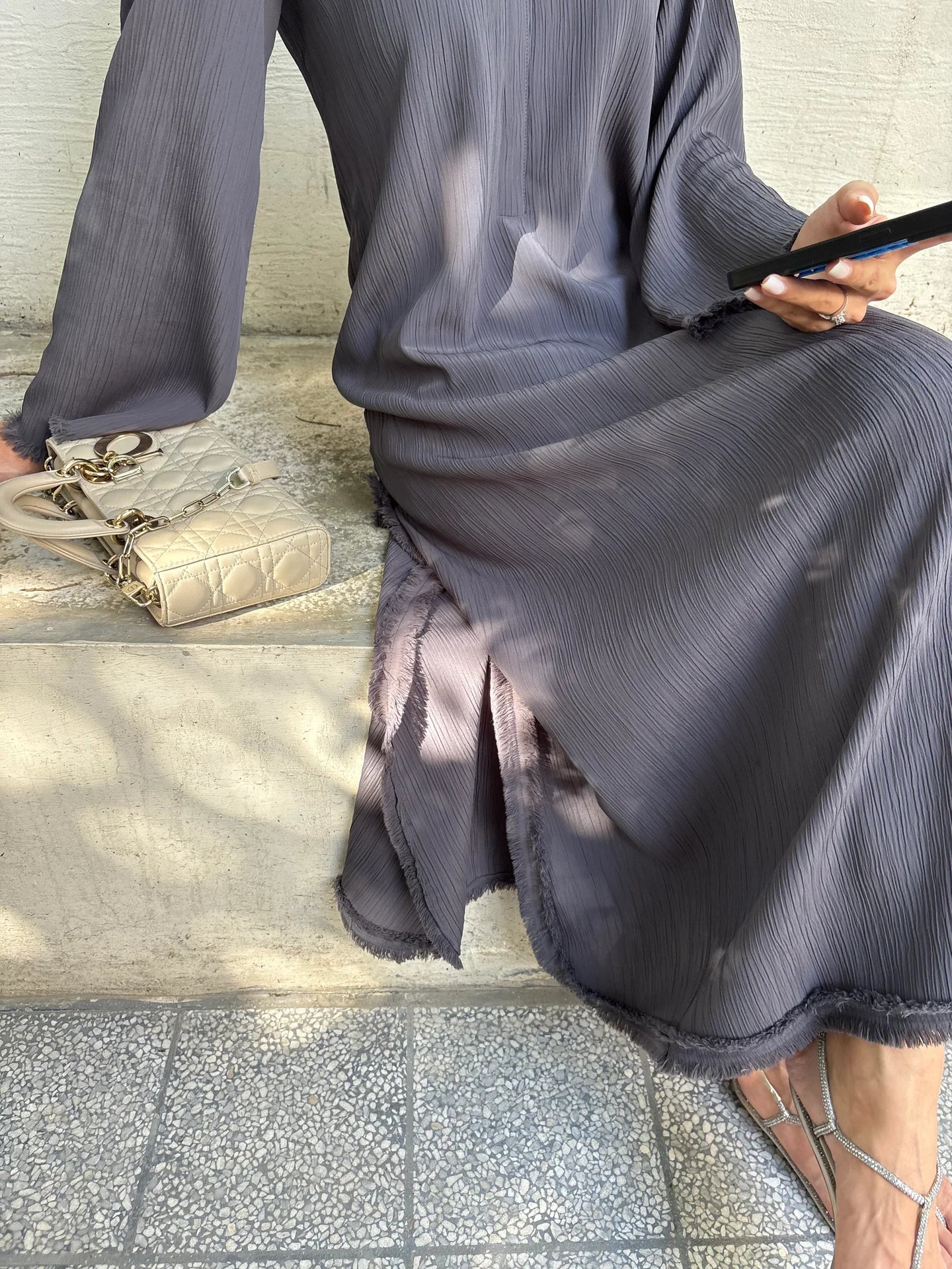 CHARCOAL DHAAGA SET | Sak Atelier