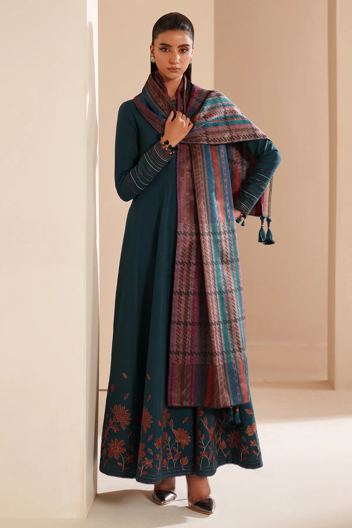 JZ-RTW-1244-1 | EMBROIDERED KHADDAR | Jazmin