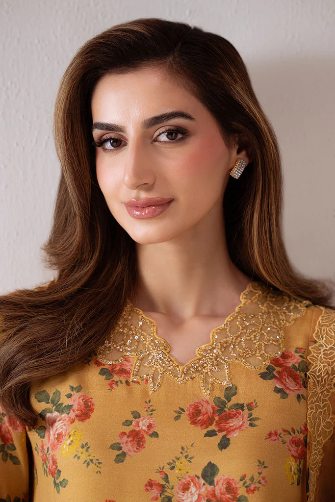 CANARY CHARM-2 PC (SHIRT & DUPATTA) | EXCLUSIVE PRET | Cross Stitch