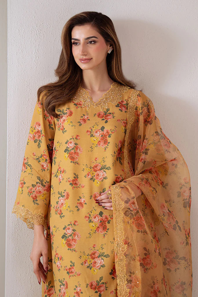 CANARY CHARM-2 PC (SHIRT & DUPATTA) | EXCLUSIVE PRET | Cross Stitch