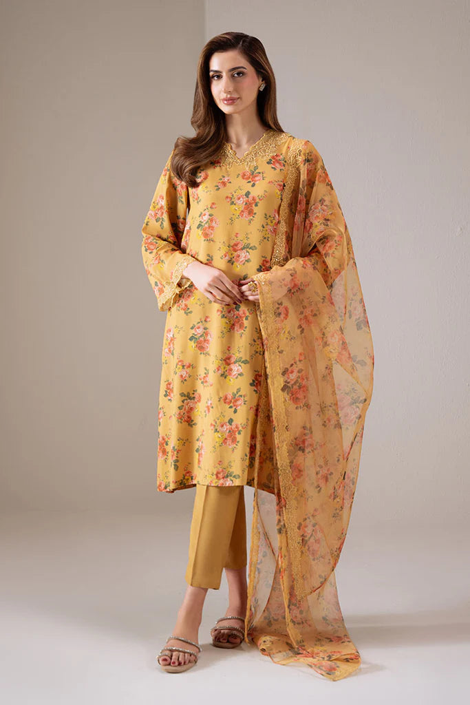 CANARY CHARM-2 PC (SHIRT & DUPATTA) | EXCLUSIVE PRET | Cross Stitch
