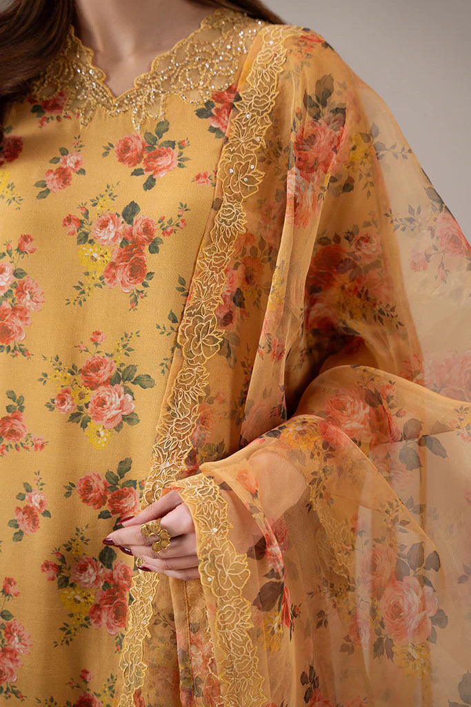 CANARY CHARM-2 PC (SHIRT & DUPATTA) | EXCLUSIVE PRET | Cross Stitch