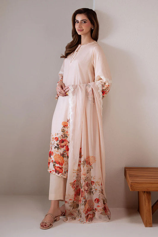 DAWN ROSE-2 PC (SHIRT & DUPATTA) | EXCLUSIVE PRET | Cross Stitch