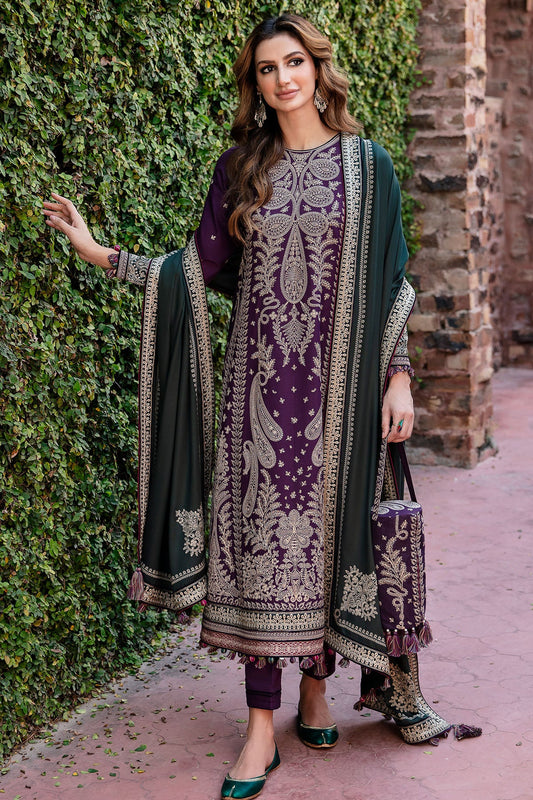 JZ-DW-D04-0 | EMBROIDERED SLUB KHADDA | Jazmin