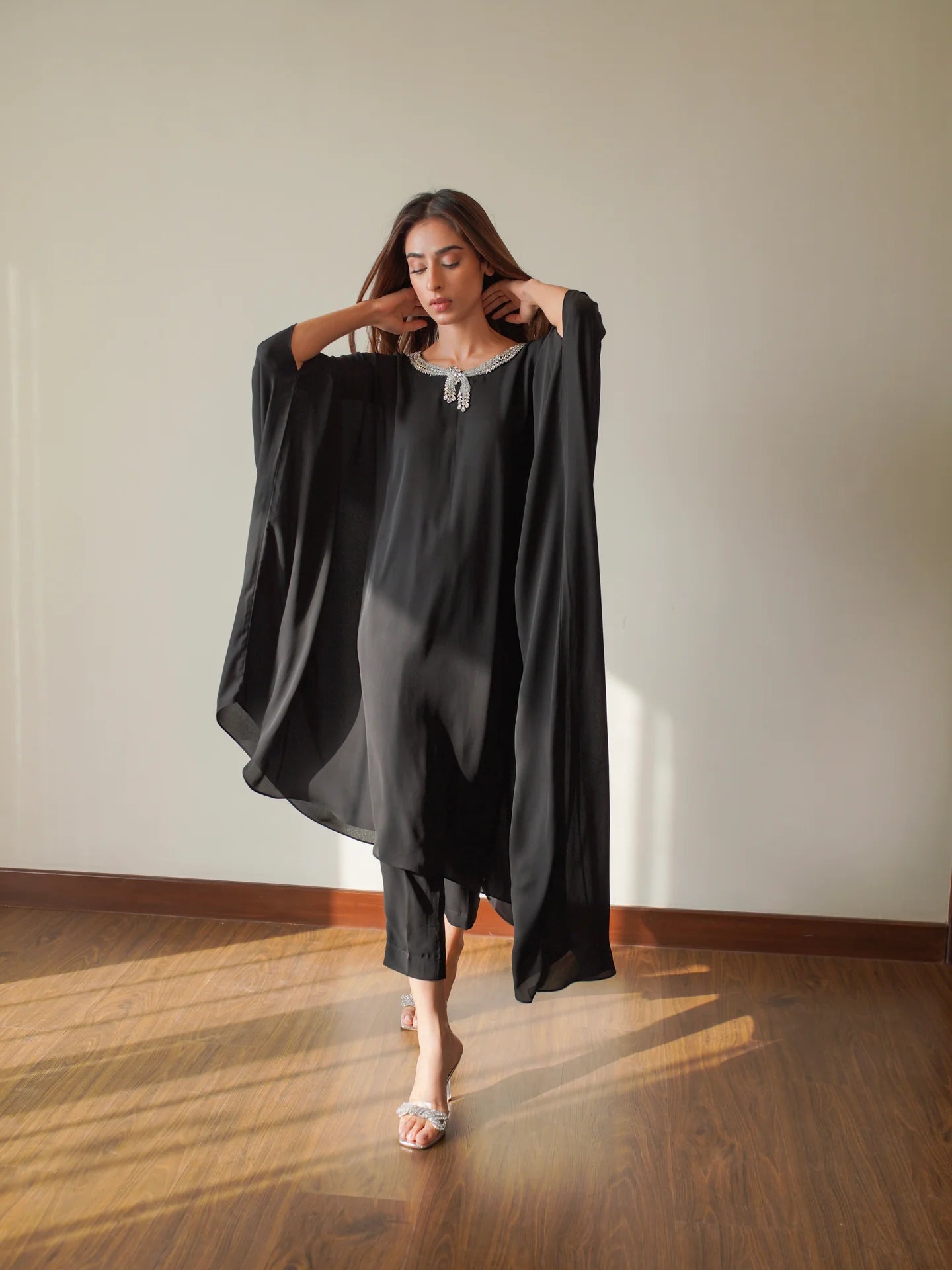 BLACK ZUMA KAFTAAN | SAK ATELIER