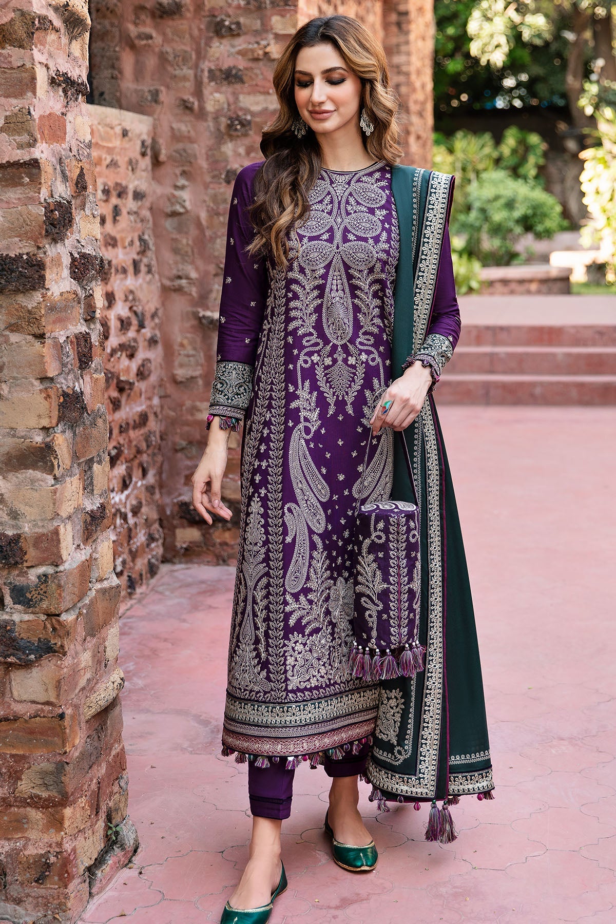 JZ-DW-D04-0 | EMBROIDERED SLUB KHADDA | Jazmin