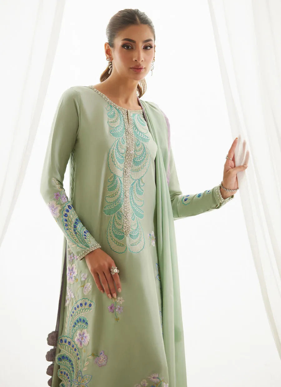 Jovie Blue Shirt And Dupatta | LUXE PRET' 25 | FARAH TALIB AZIZ