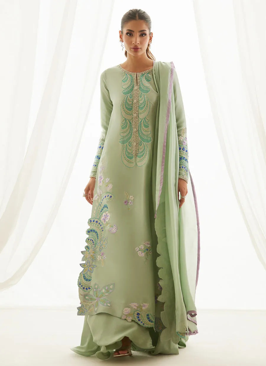 Jovie Blue Shirt And Dupatta | LUXE PRET' 25 | FARAH TALIB AZIZ