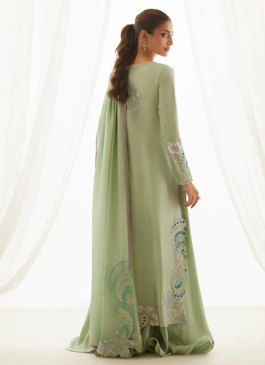 Jovie Blue Shirt And Dupatta | LUXE PRET' 25 | FARAH TALIB AZIZ