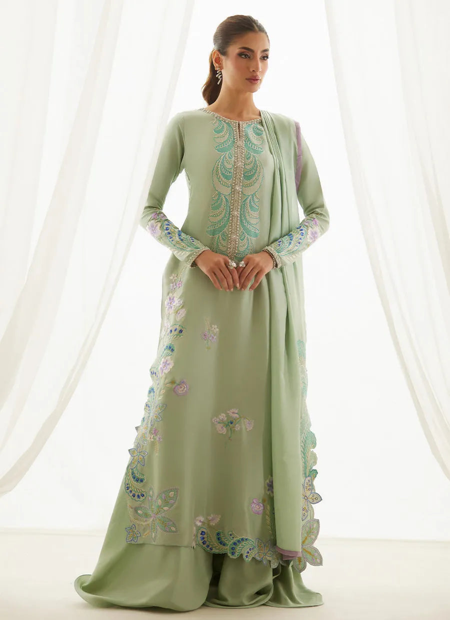 Jovie Blue Shirt And Dupatta | LUXE PRET' 25 | FARAH TALIB AZIZ