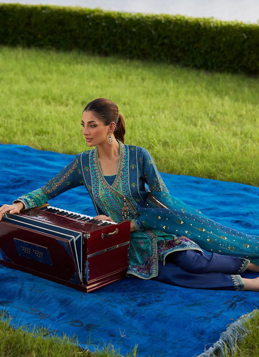 Azeema Angarkha And Dupatta | Mayna Festive Luxe Pret '25 | FARAH TALIB AZIZ