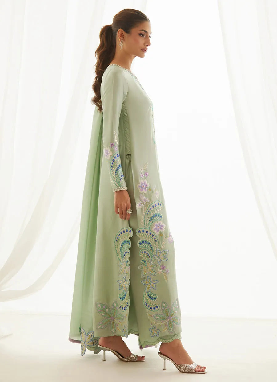 Jovie Blue Shirt And Dupatta | LUXE PRET' 25 | FARAH TALIB AZIZ