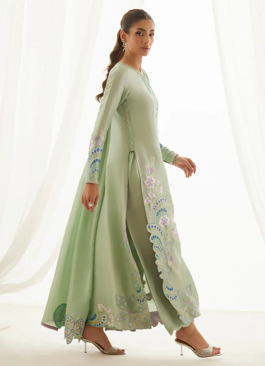 Jovie Blue Shirt And Dupatta | LUXE PRET' 25 | FARAH TALIB AZIZ