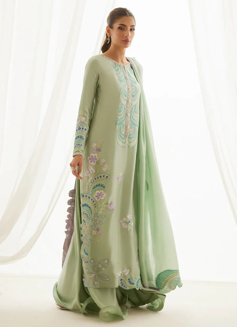 Jovie Blue Shirt And Dupatta | LUXE PRET' 25 | FARAH TALIB AZIZ