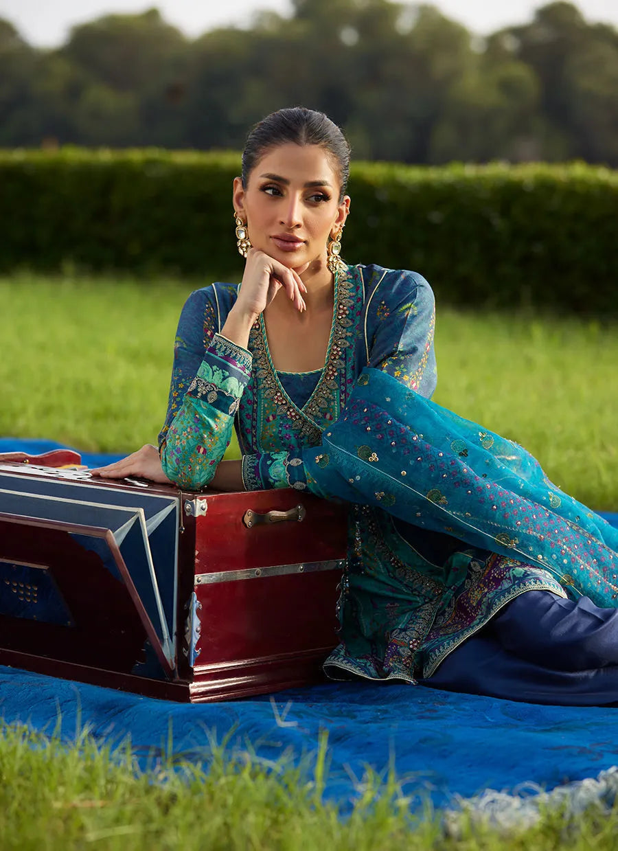 Azeema Angarkha And Dupatta | Mayna Festive Luxe Pret '25 | FARAH TALIB AZIZ