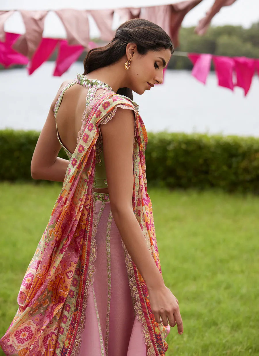 Raga Lehnga Choli | Mayna Festive Luxe Pret '25 | FARAH TALIB AZIZ