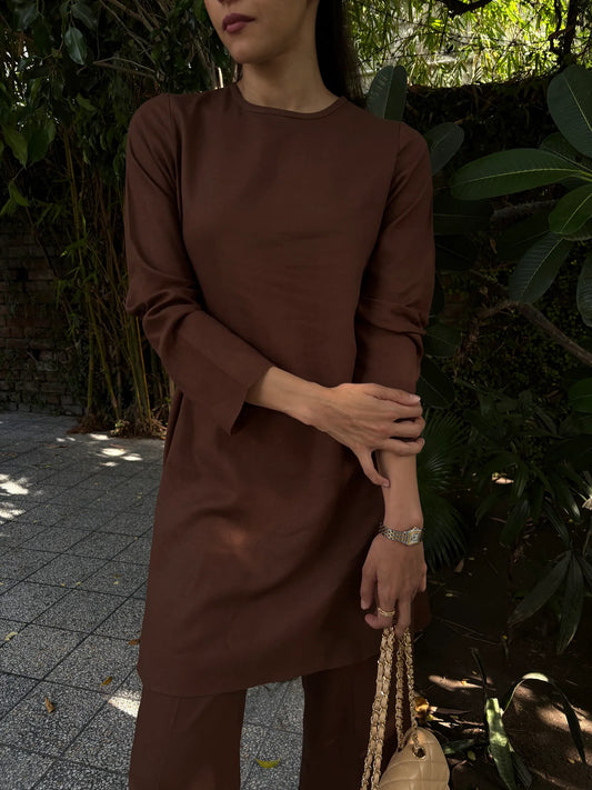 BROWN G-SUIT | SAK ATELIER