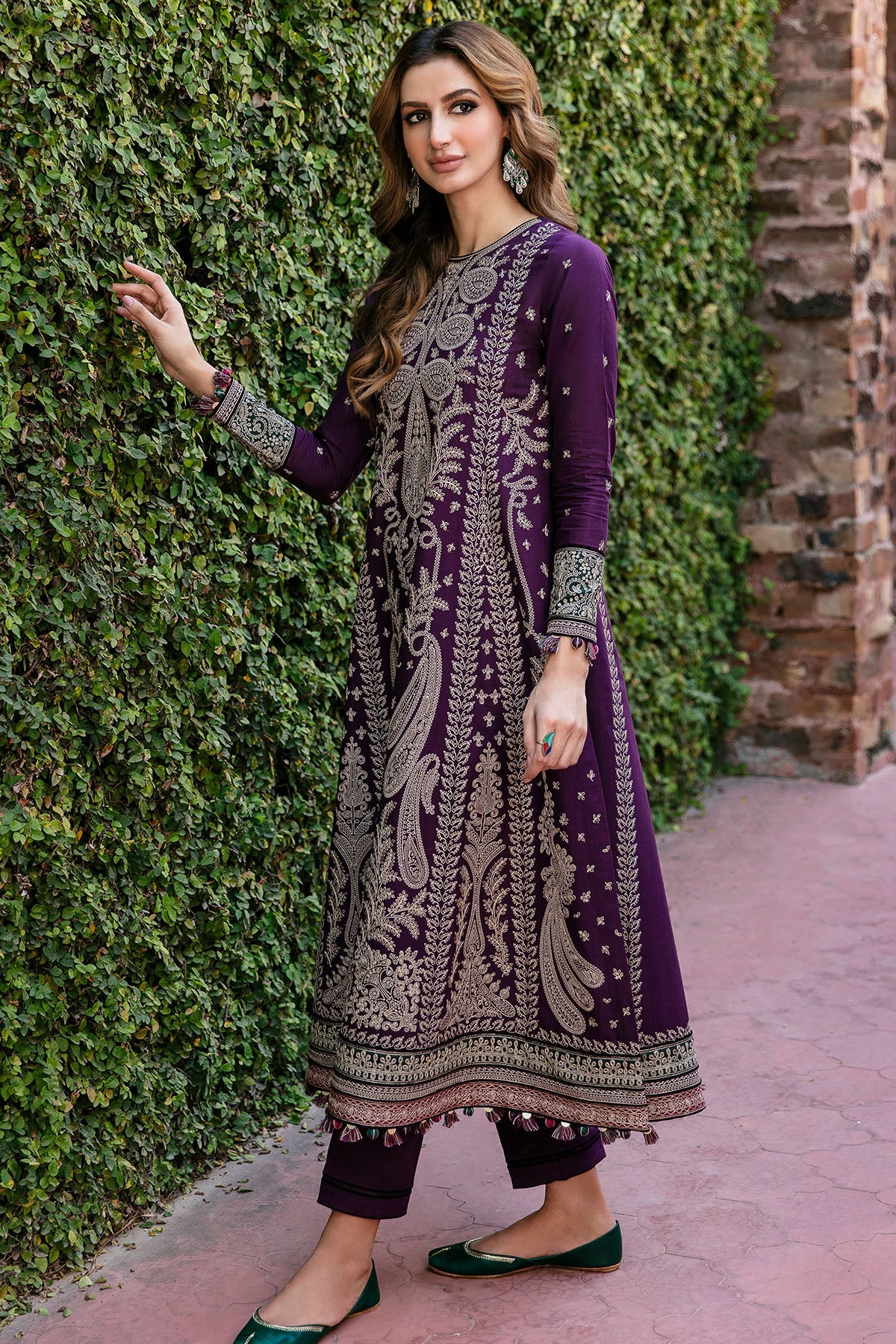 JZ-DW-D04-0 | EMBROIDERED SLUB KHADDA | Jazmin