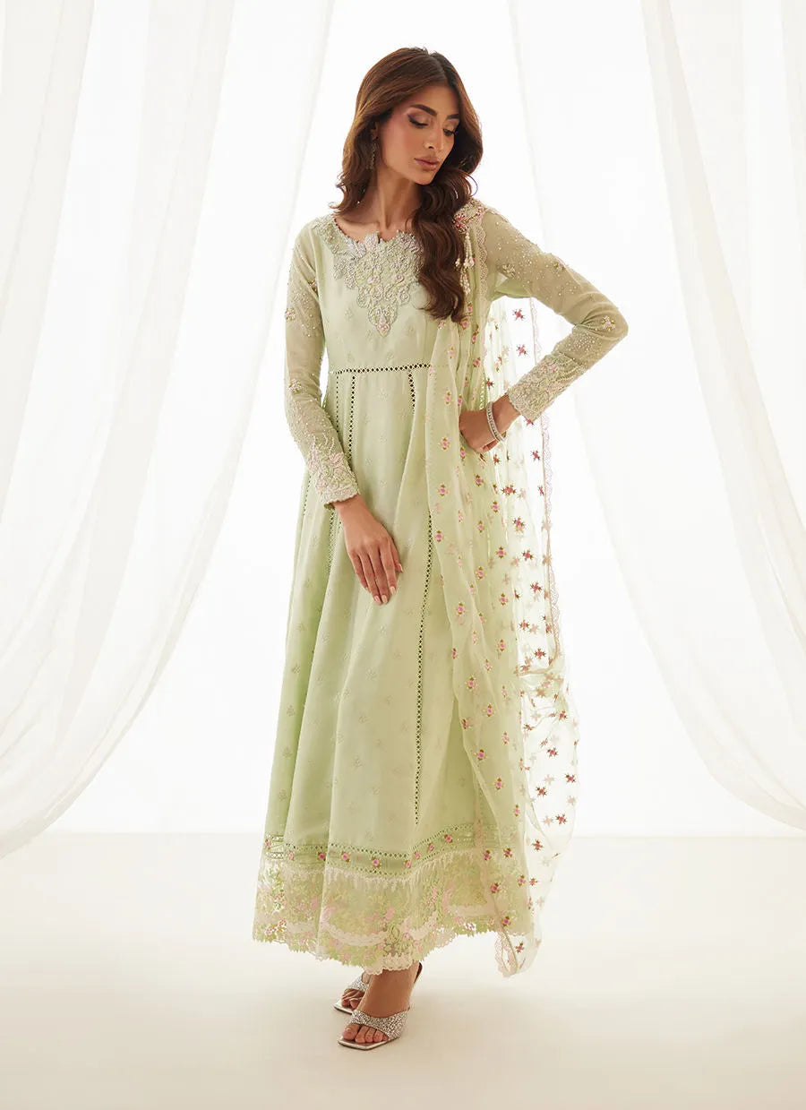 Leni Apple Green Shirt And Dupatta | LUXE PRET' 25 | FARAH TALIB AZIZ