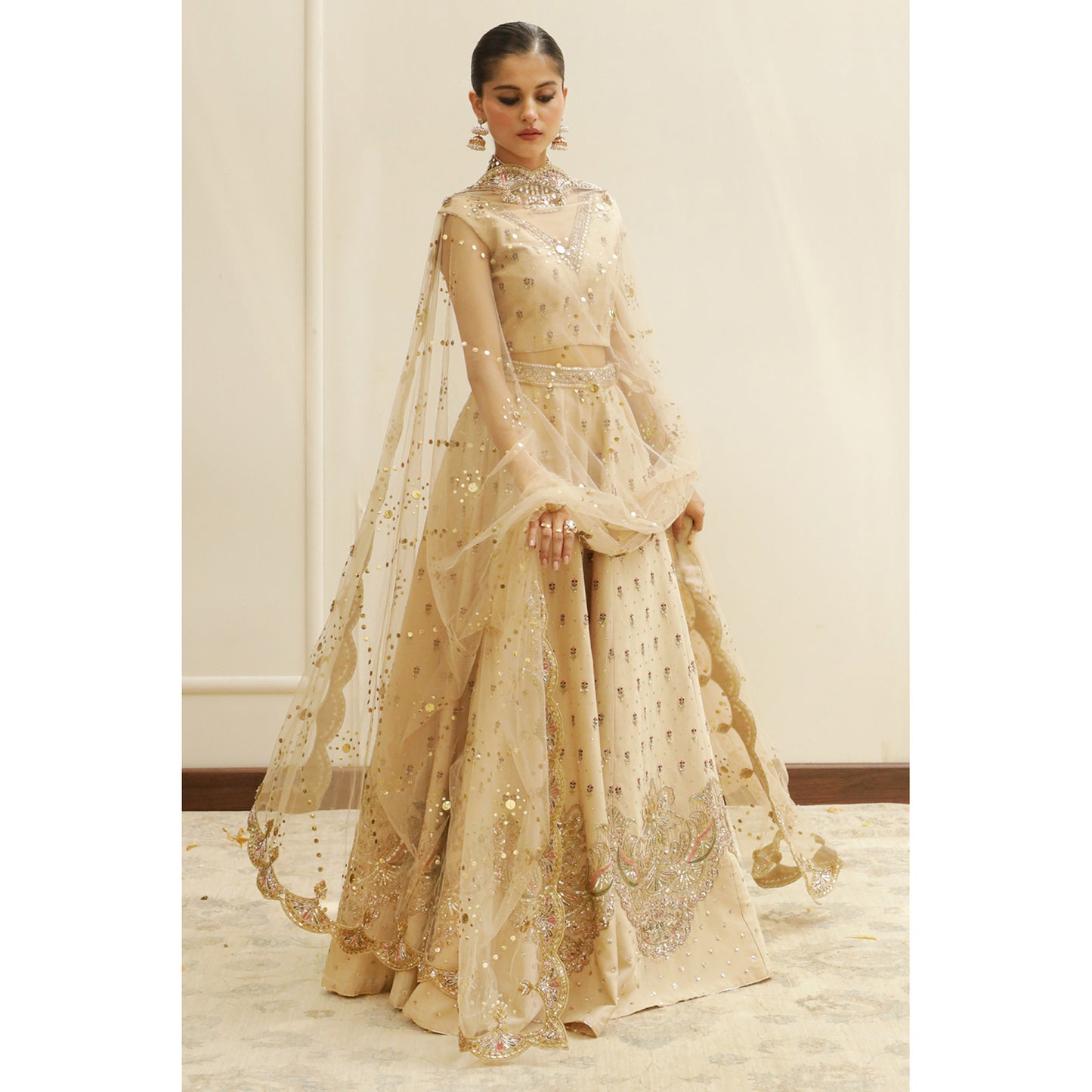 BEIGE LEHNGA CHOLI | CHAANDI | DYOT