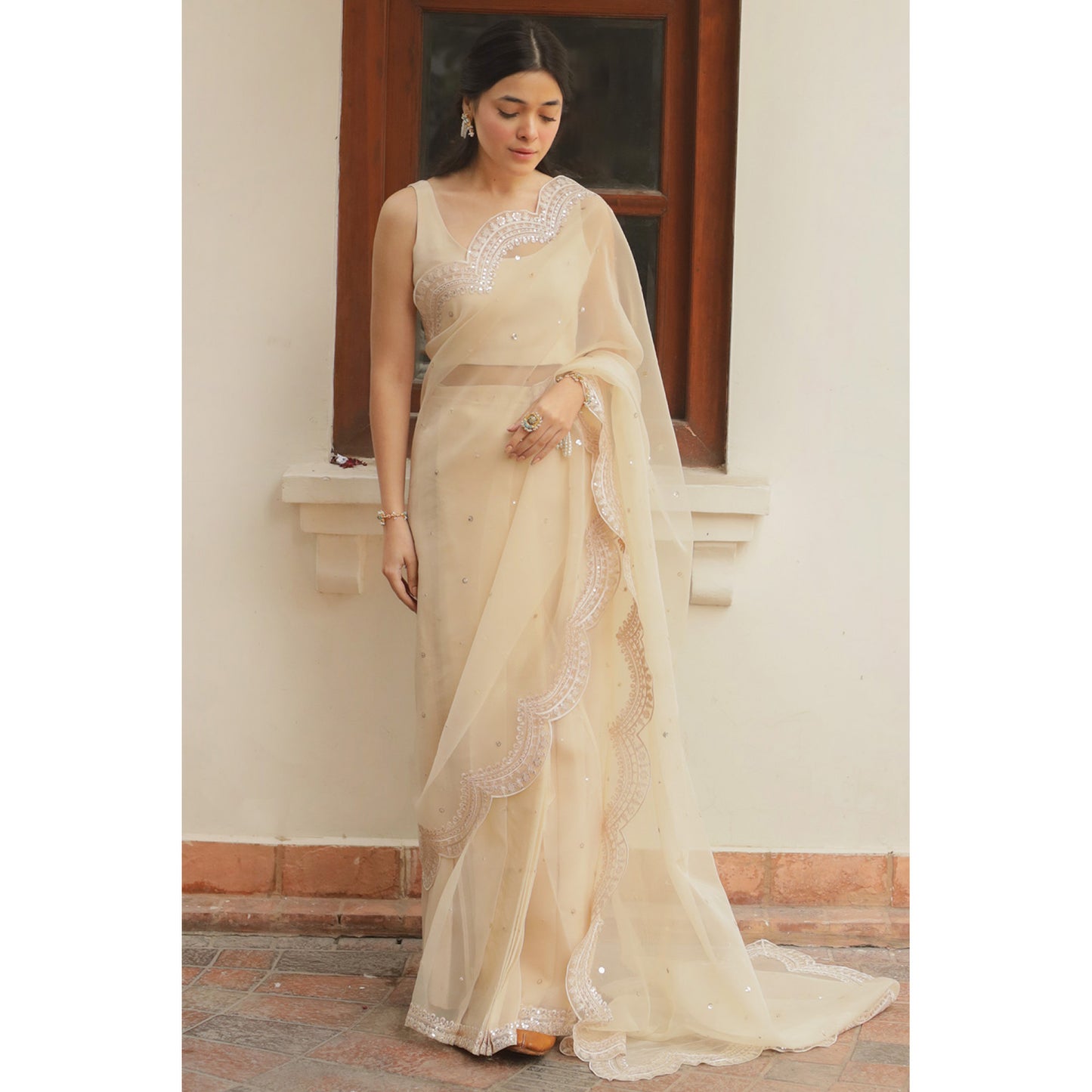 IVORY SAREE | DYOT
